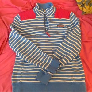Stripped Vineyard Vine Quarter ZIP